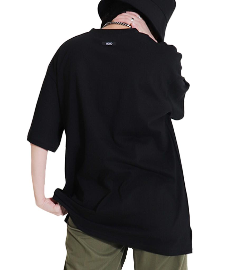 MAC 9ºC Flame Label Oversized T-Shirt_Black
