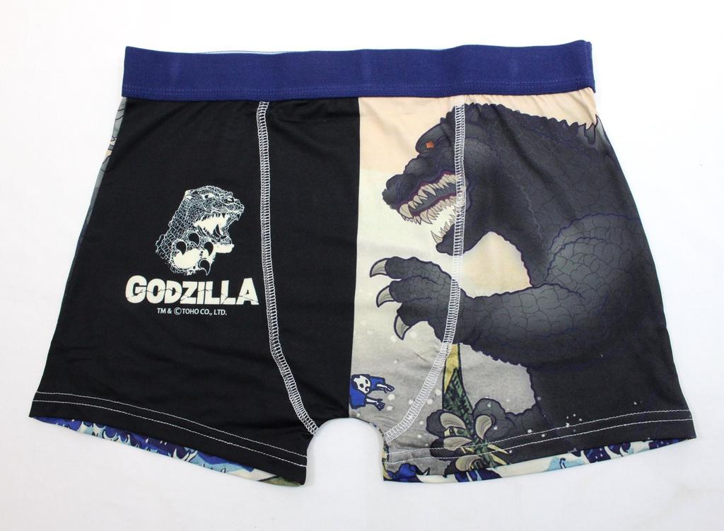 Godzilla Boxer Views of Mount Fuji Large Size L Men's Shorts, Thirty-six - Monsters,