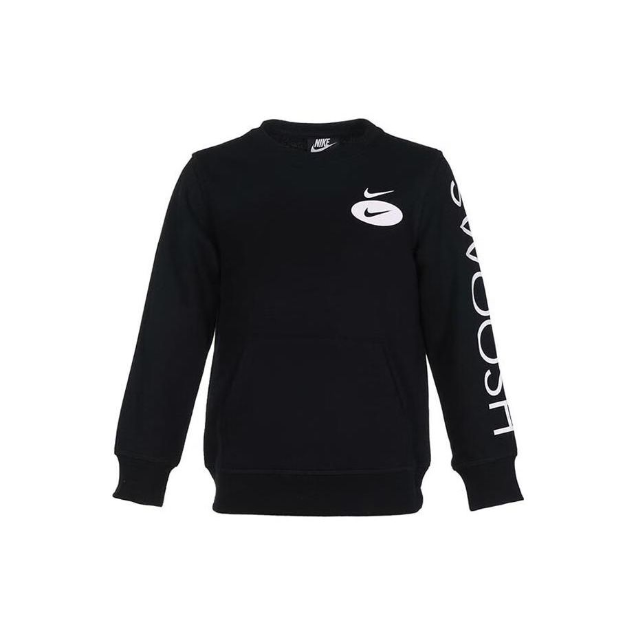 

Nike Sweatshirt Letter Logo Crew Neck Pullover Kids tops Black DV4849-010 M