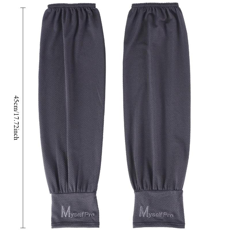 Cooling Arm Sleeves Breathable Sun Protection Ice Silk Sleeve Summer Outdoor Sports Driving Cycling Loose Arm Cover For Men