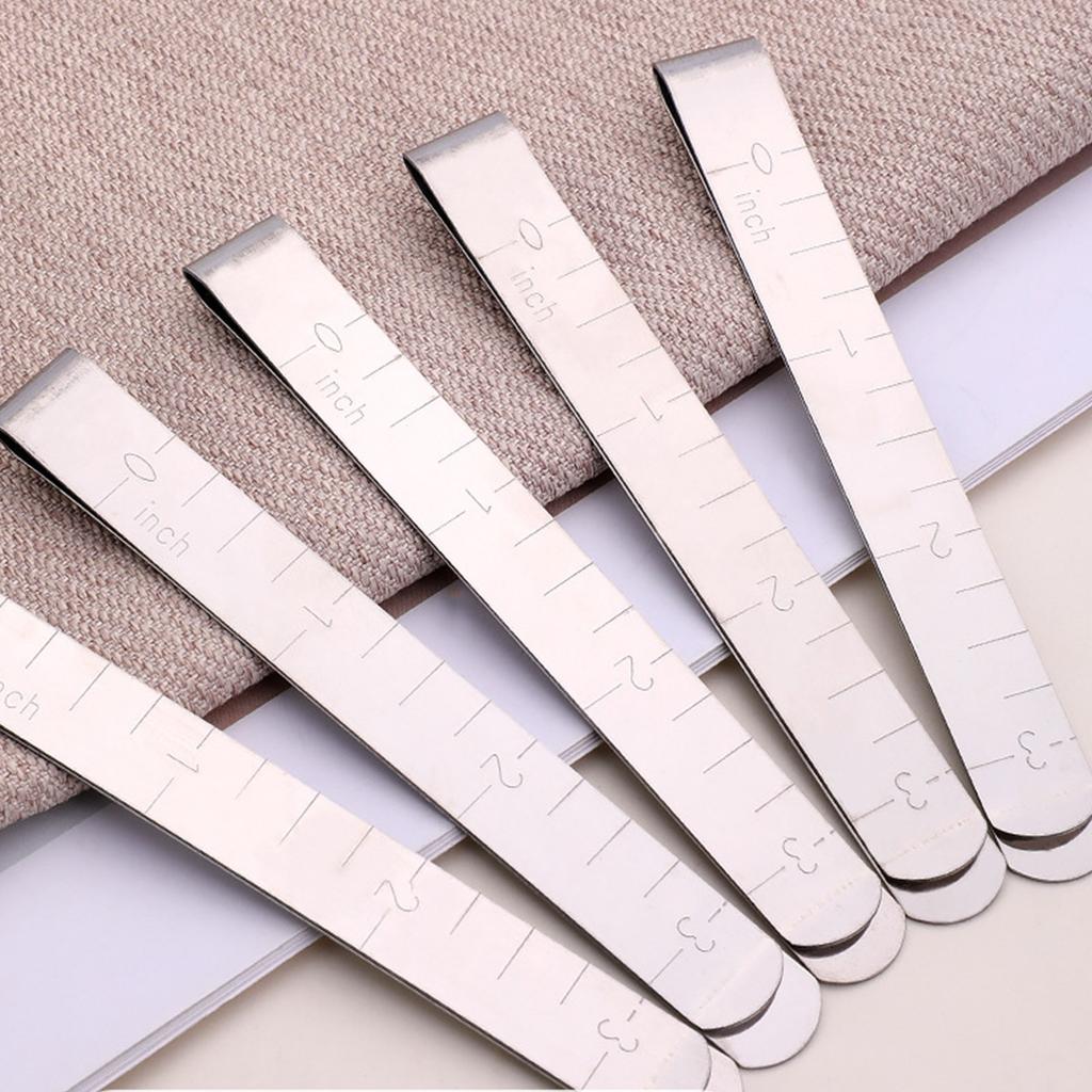 Hemming Clips Marker Sewing Clips Measurement Ruler Stainless Steel Marking Sewing Supplies Accessories