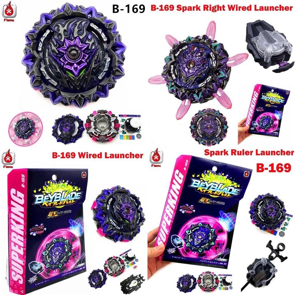 Superking Beyblade Burst B-169 Starter Variant Lucifer With Spark Ruler Launcher For High-performance Battles