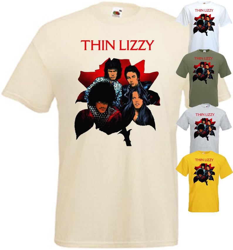 

Thin Lizzy - Black Rose v5 T-shirt hard rock olive yellow white all sizes S-5XL 4XL