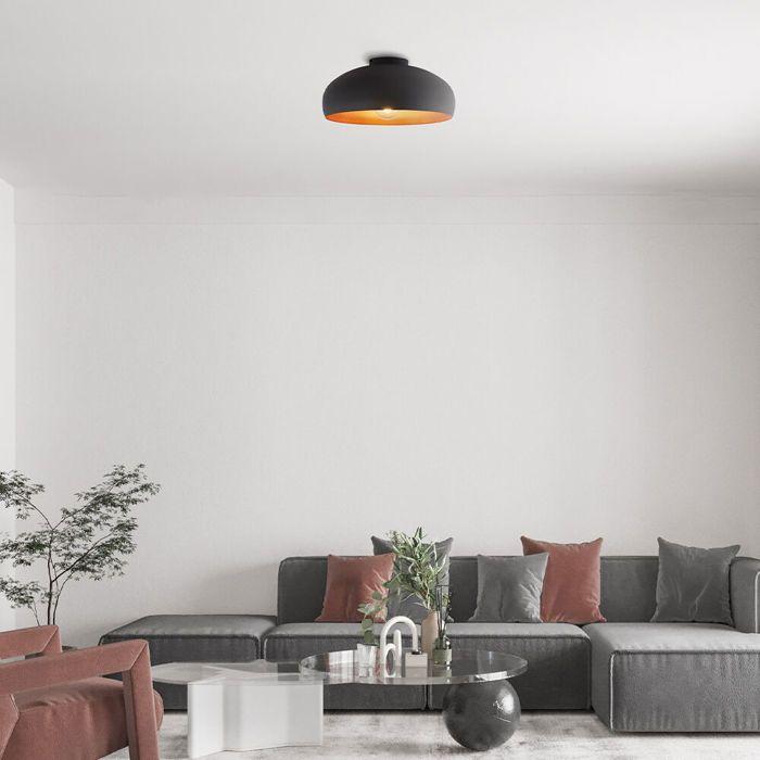 Decorative LED Ceiling Light 1xE27 23W IP20 – Black Metal