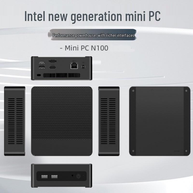 12th Gen N100 Mini PC 4K Soft Router: Portable Business & Office Micro Host