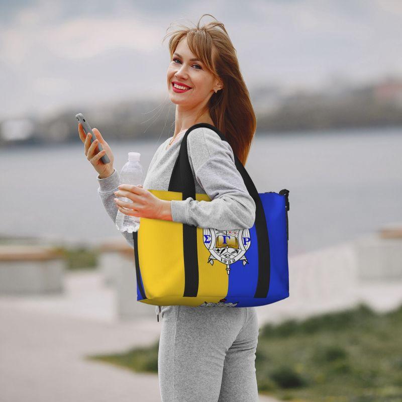 Sigma Gamma Rho 1922 Print Travel Duffel Bags Waterproof Foldable Overnight Bag with Shoulder Strap Unisex Sports Gym Yoga Bag