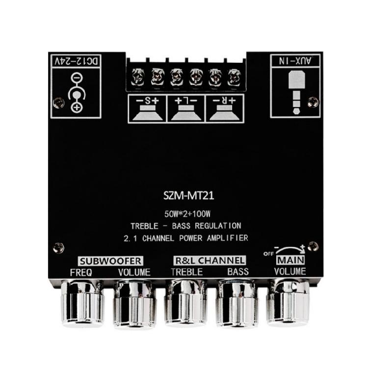 

2.1 Channel Bluetooth-compatible Power Amplifier Board,Subwoofer 2x50W+200W DC12V-24V Power Amplifier 1