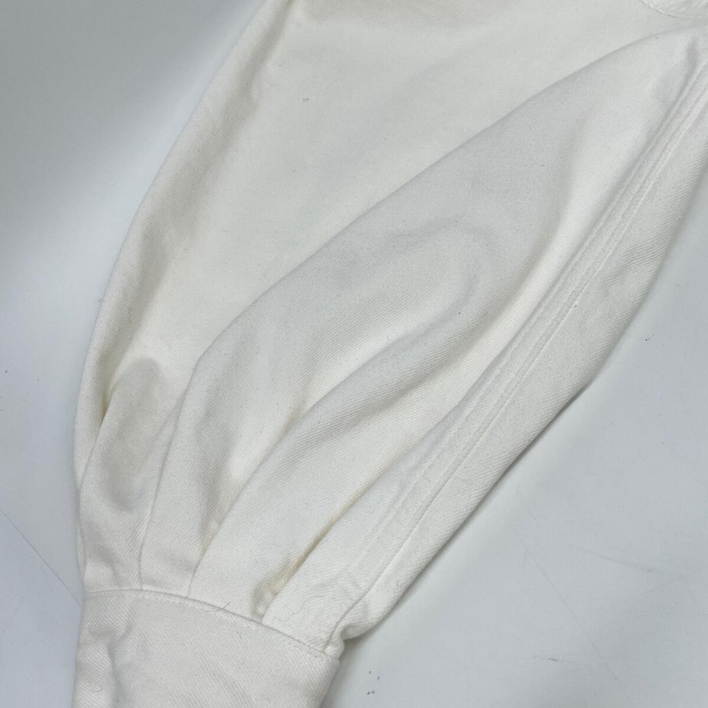 HYKE 241-17436 White BALLOON SLEEVE TWILL JACKET Jacket 1 whiteUsed