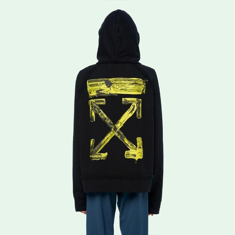 Off-White Arrow Gradient Drawstring Loose Fit Black Men's OMBB057F19E300101060