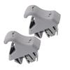2pcs SUN VISOR HOLDER CLIPs Gray/ Beige ABS Retainer Fit For Mitsubish For Pajero 2000-2006 #MR779704/ MR779705 Auto Fastener