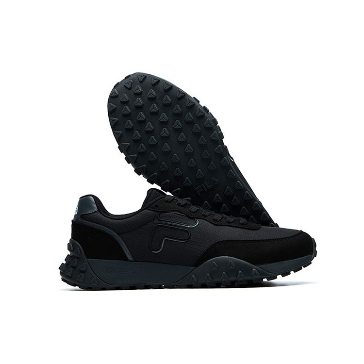 Fila Pacer Ткань Синтетическая кожа Удобные Низкие Повседневные Кроссовки Мужские кроссовки Черный F12M124154FBK