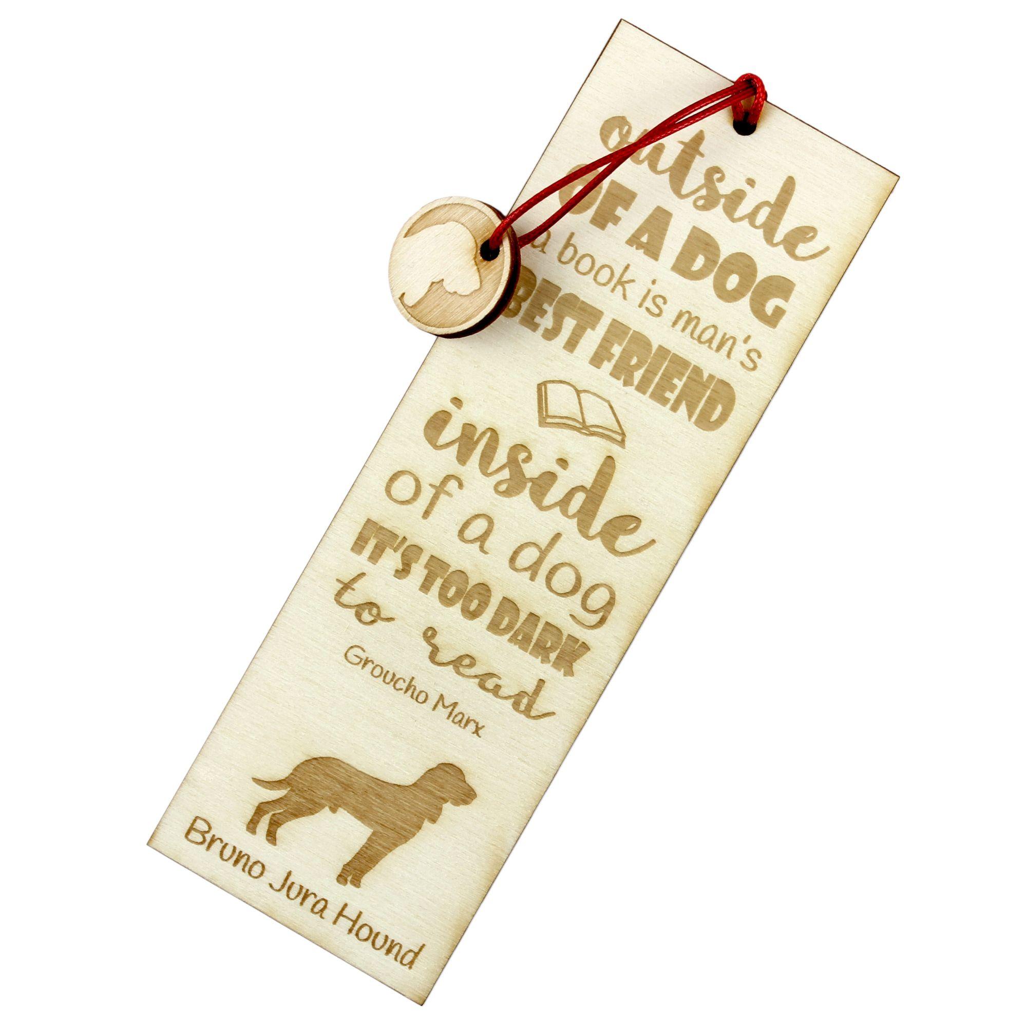 

Bruno Jura Hound, Swiss Hound - dog bookmark, personalized bookmark, gift for bookworm from Art-Dog brand
