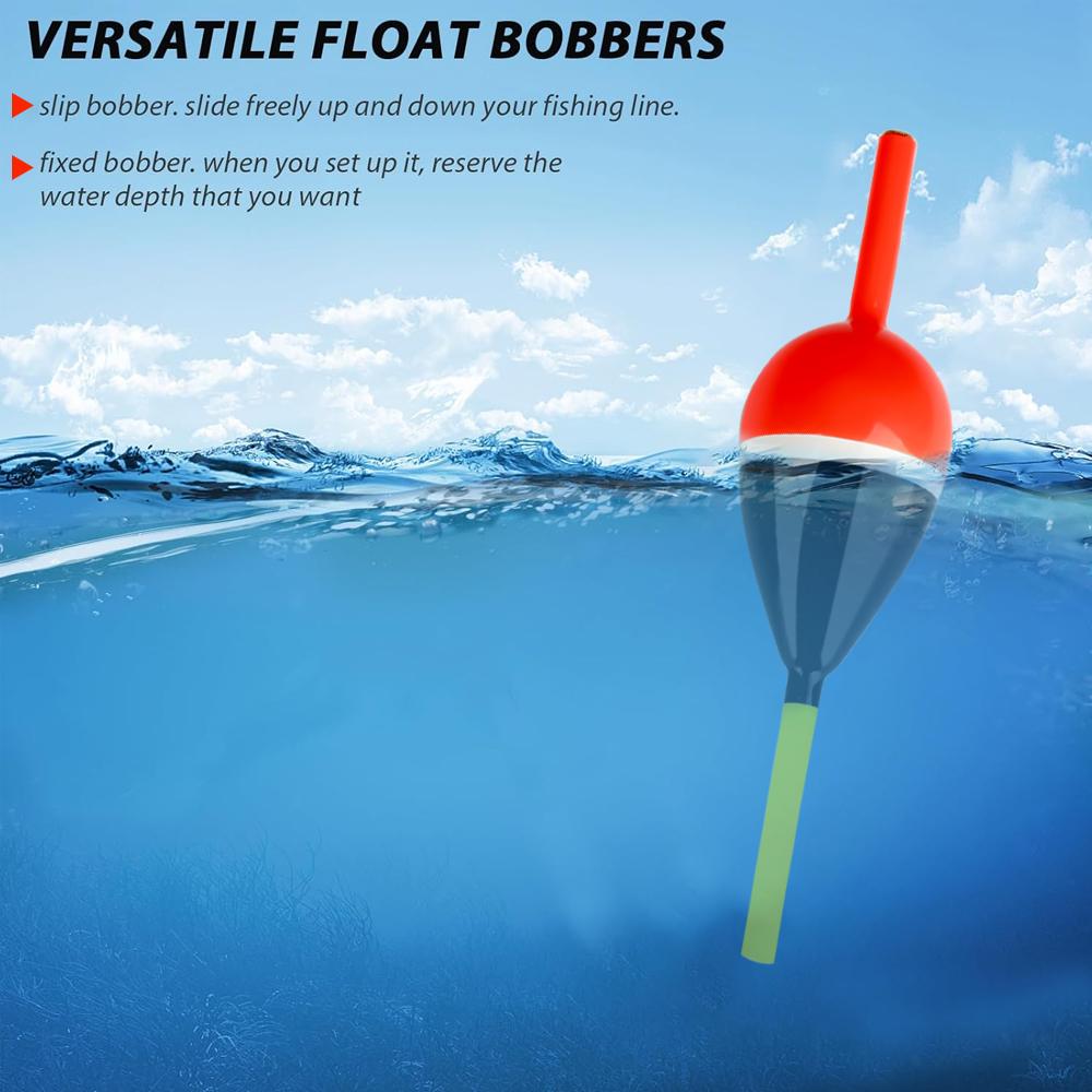 FTK 5pcs Fishing Float Slip Bobber 2g/4g/6g Balsa Wood Fishing Floats Buoys For Crappie Bass Carp Freshwater Slip Bobbers
