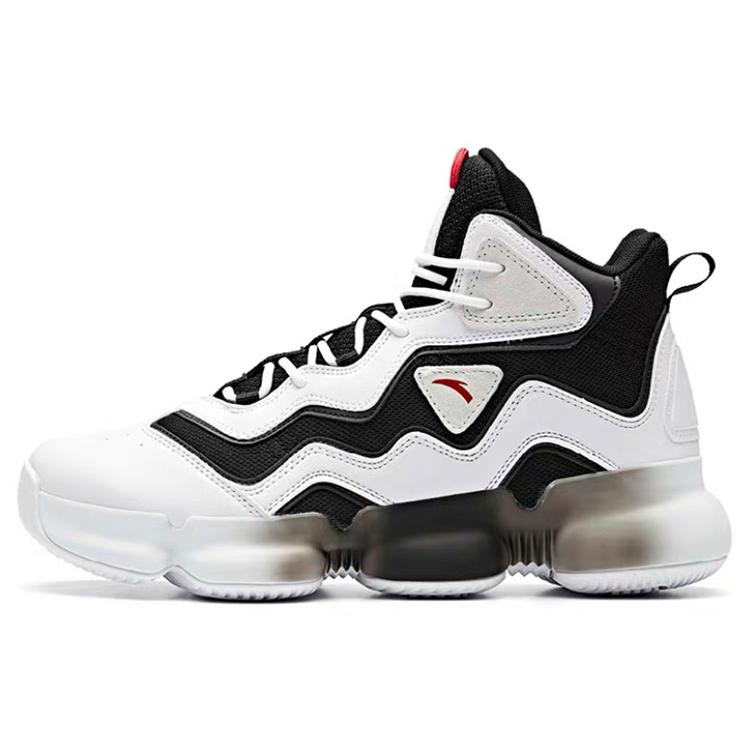 

Anta Yikong 2 High Top Basketball Shoes Men s Black White 44.5