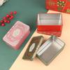 1 Stück Rechteckige Weißblechdose Süßigkeitenbox Geschenkaufbewahrungsbox Keksdose Metalldose Aufbewahrungsbox für Zuhause Weihnachts-Süßigkeitendosen Kindergeschenk