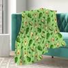 Couverture Jetée Avocat, Couvertures Douces Légères en Flanelle pour Lit Canapé Canapé, Couverture en Microfibre Pelucheuse Chaude Confortable Toutes Saisons
