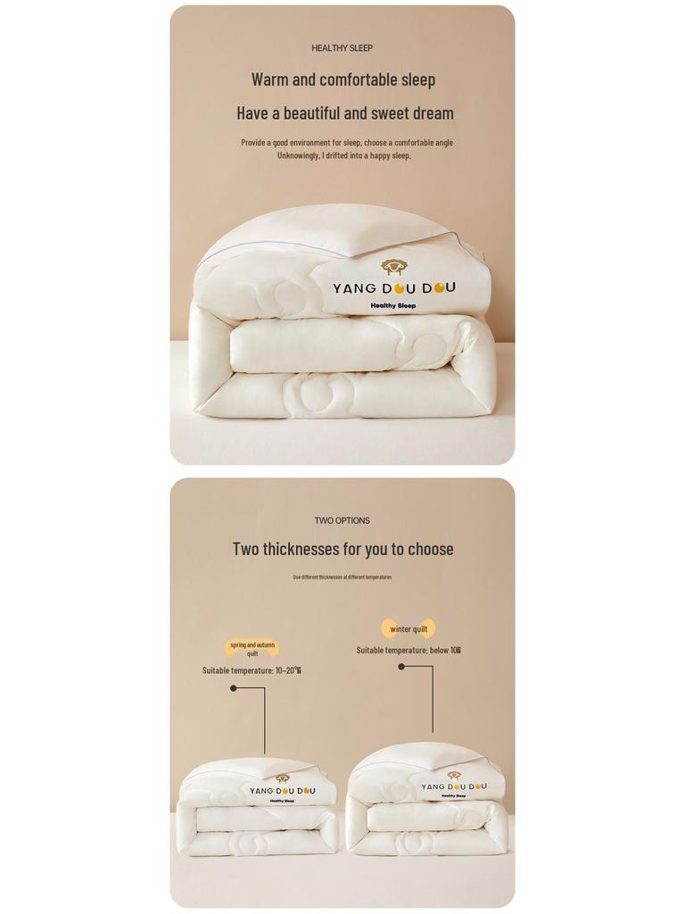 Edredão de Inverno Antibacteriano de Lã Pura da Nova Zelândia - Classe A, Inodoro, Retentor de Calor, Presente Ideal.