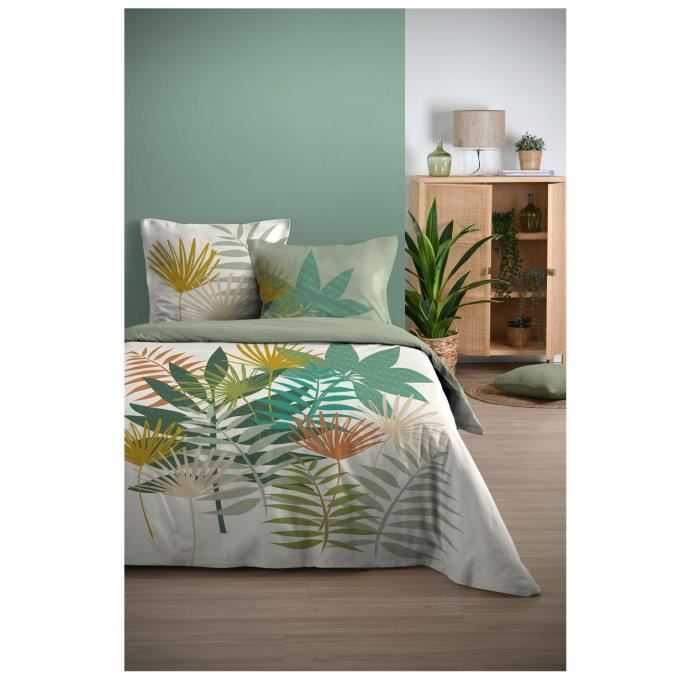 Housse de couette - Giovanna - Tropicale - 220 x 240 cm - 100% Coton - 2 Taies 63 x 63 cm