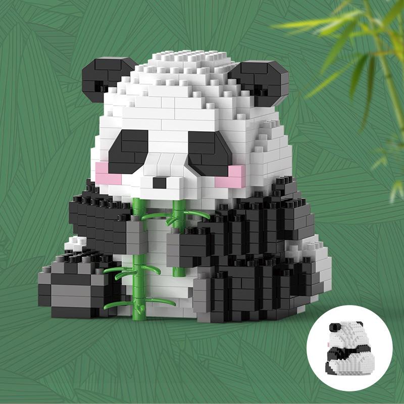Panda 3d Constructor Micro Brick Small Particle Assembled Diamond Building Block for Children Boys 6 To 10 Year Games Child Gift