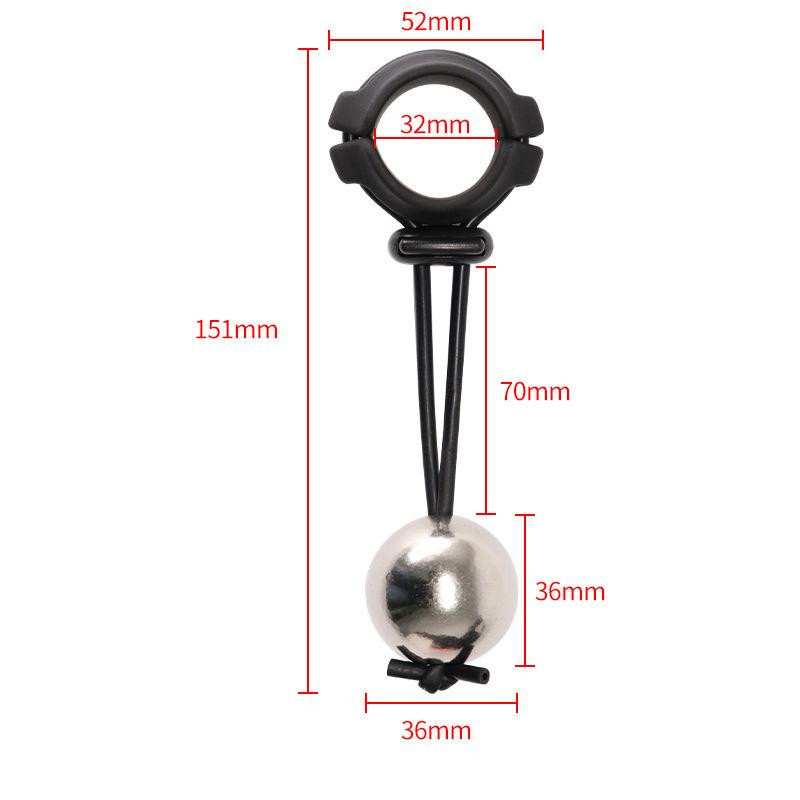 Adjustable Steel Ball Lock Ring Bdsm Male Penis Exercise Device Heavy Stretcher Penis Lasting Erection Enlarger Sex Toys For Men
