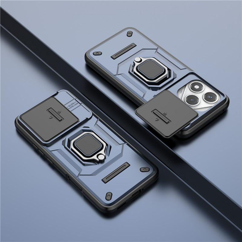 For Honor 400 Lite 5G Cover For Honor 400 Lite Case 6.7 inch Lens Protection Shockproof Push window Magnetic Holder Bumper