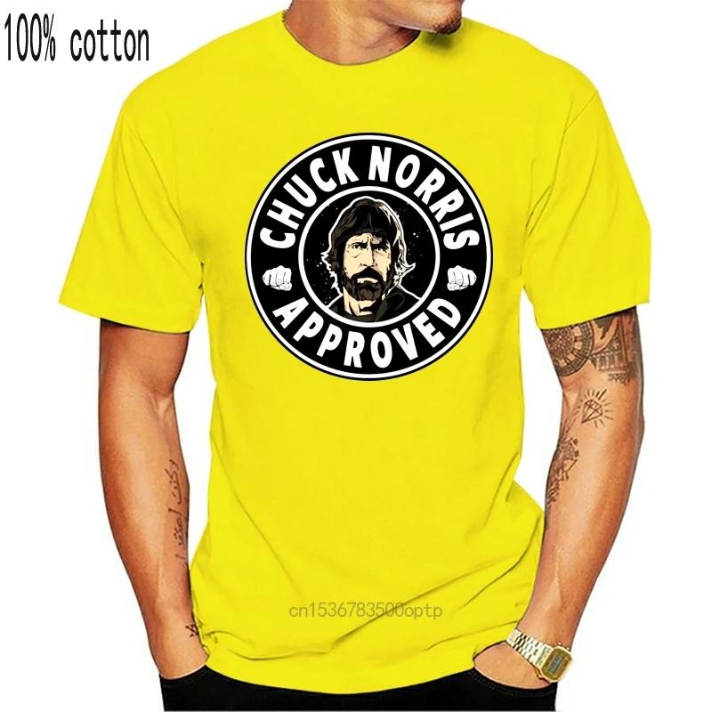 Men T Shirt Funny Chuck Norris Approved Sports T Shirt Funny T-shirt Novelty Tshirt Women