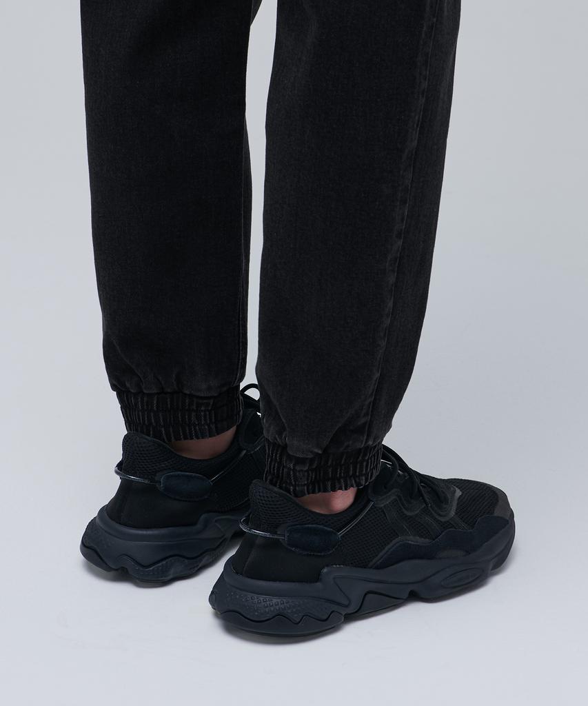 MUSINSA STANDARD Denim Cargo Jogger Pants [Washed Black]