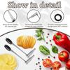 2pcs Stainless Steel Spiral Cutter for Fruit, Potatoes, Carrots, Cucumbers