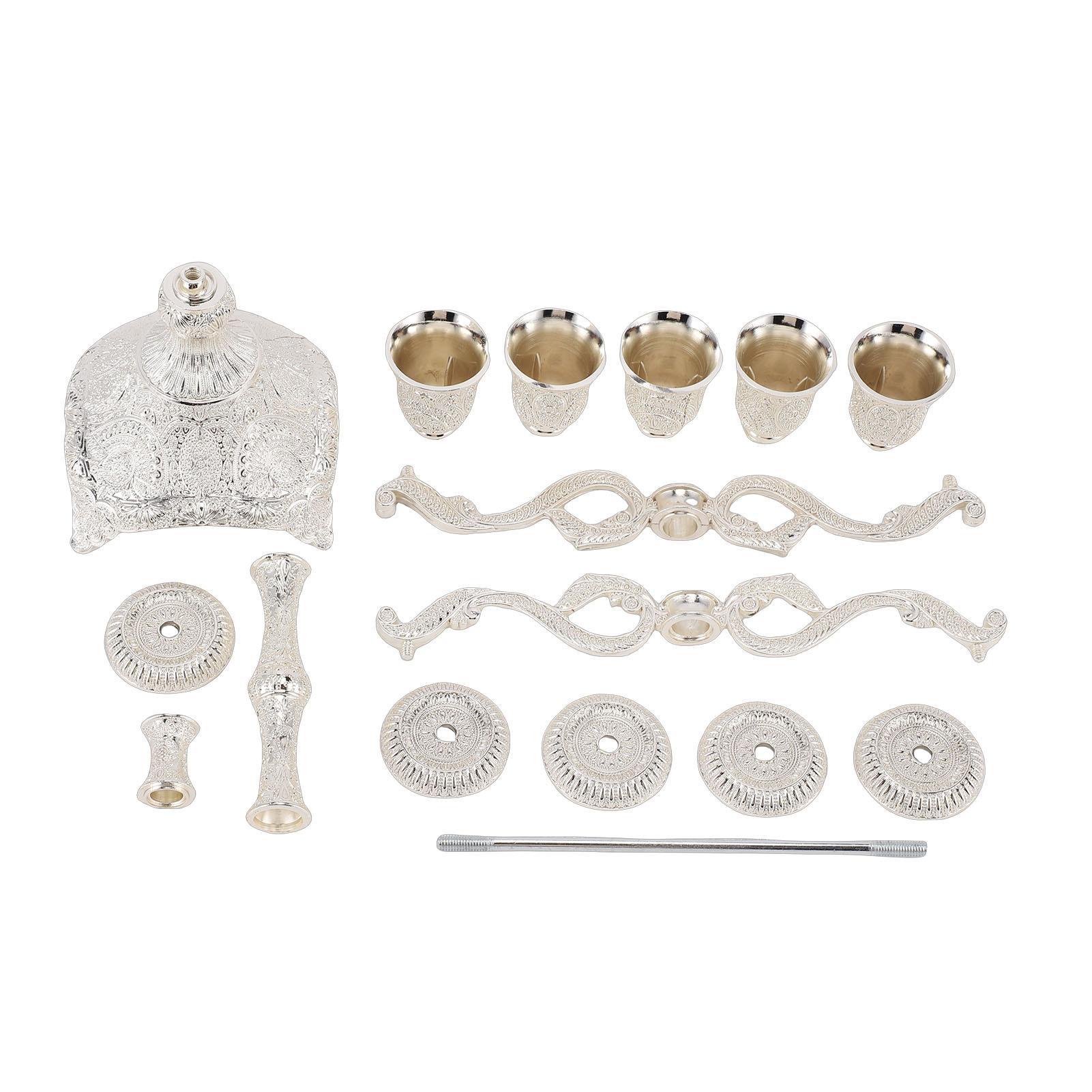 Candle Holder Metal Elegant Multi Arms Candlestick Holder for Wedding Decoration Table Centerpiece