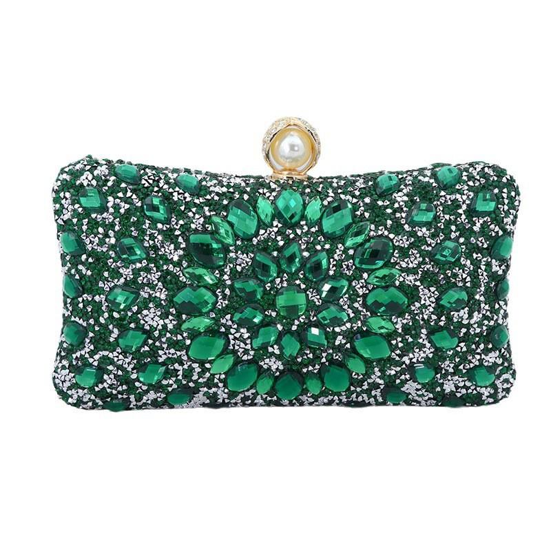 Kadın Elmas Taşlı Akşam Portföy Çantası