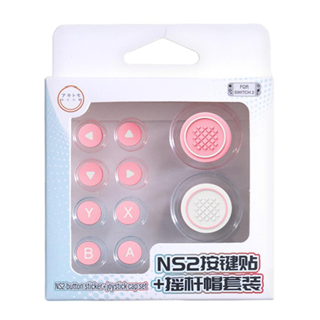 10 Colors Joystick Cap For Switch 2 Silicone Button Covers Thumb Grip Set Easy To Install Anti-Slip Comfort Grip Enhancer