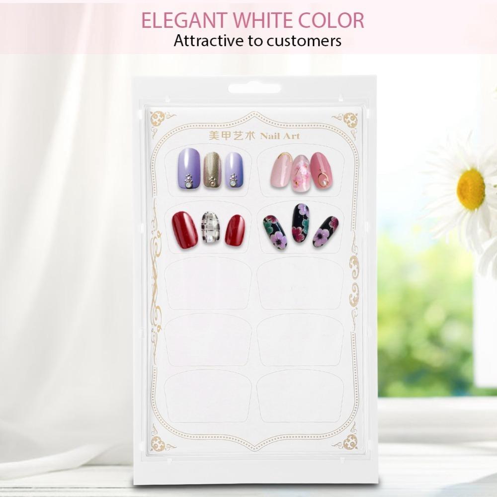 Color Card Nail Gel Color Card White Manicure Practice Board  Nail Art Works Showcase