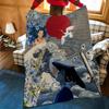 Animation B-Blue E-Eye S-Samurai Throw Flannel Cozy Print Blanket, Portable, Durable Machine Washable Cute Cool