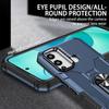 KEYSION Shockproof Armor Case for Infinix Hot 12 Play NFC 12i Hot 11 10 9 Play Ring Stand Phone Back Cover for Infinix Smart 5