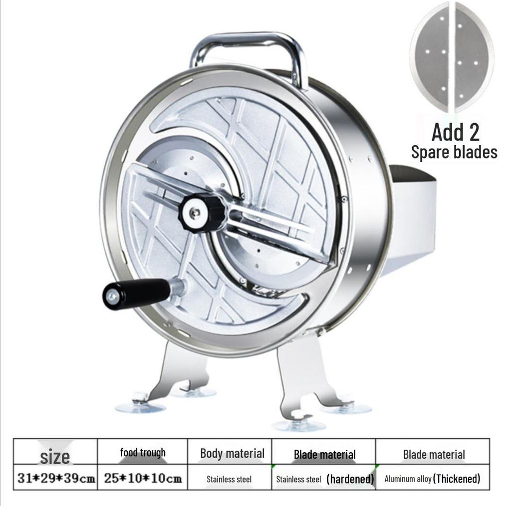 Stainless Steel Manual Electric Slicer for Fruits & Vegetables
