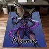 Custom KPop Demon Hunters Mat Personalized Name, Polyester Washable Indoor Entryway Rug, Gift for Christmas, Easter, Thanksgiving Day
