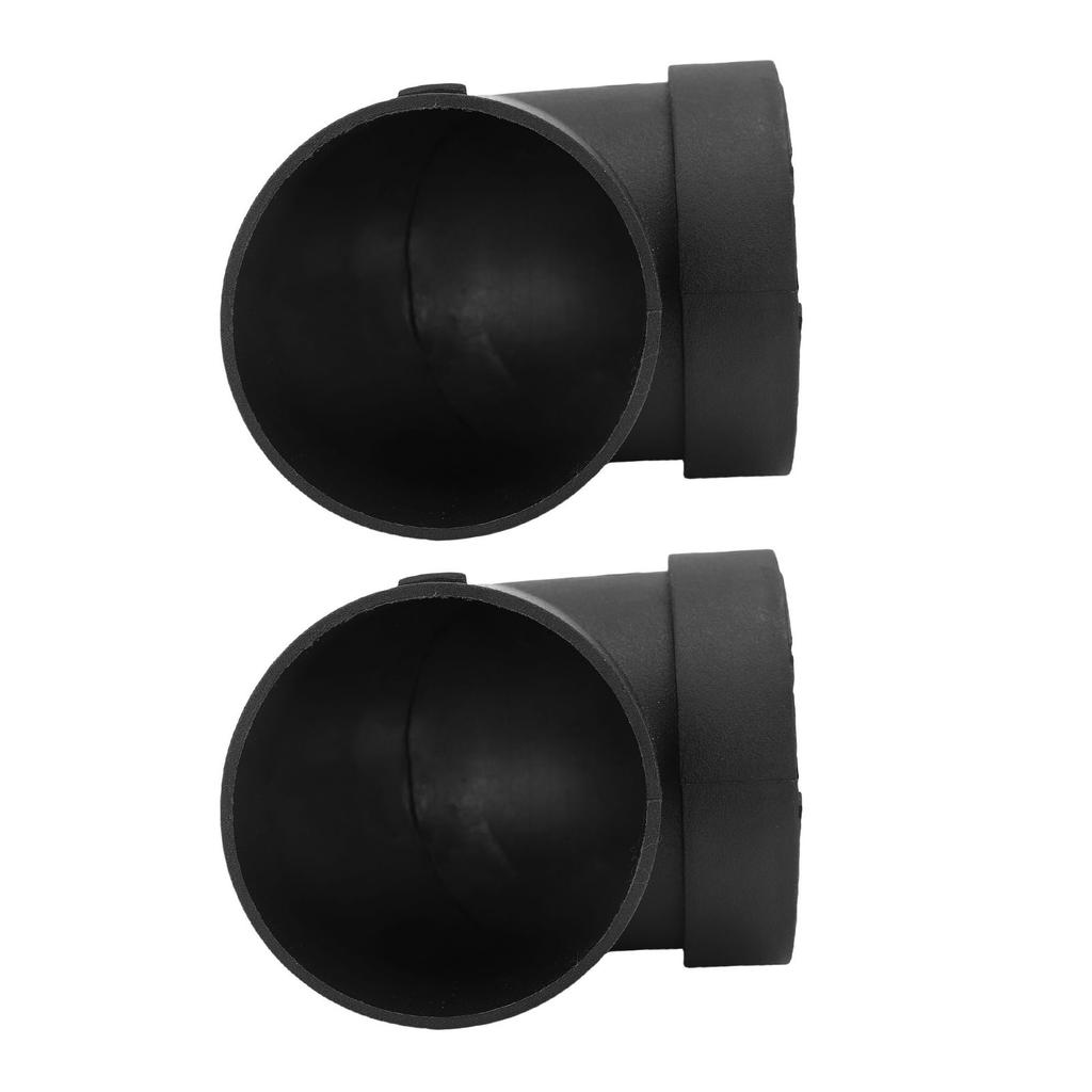 2pcs L Shape Elbow Parking Heater Duct Connector 75mm ABS Plastics Anti High Temperature for Car Truck