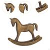 Schaukelpferd Statue Dekorative Figur Kunsthandwerk Mode Retro Stil Heimdeko Ornament Holz