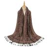 Classic Ethnic Style Jacquard Cashew Polyester Long Scarf with Literary Retro Women's Versatile Scarf Fashionable Elegant Shawl