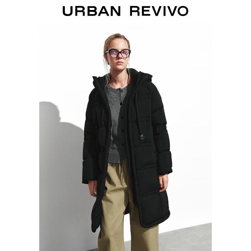 UR 2025 Winter Women's Hooded Loose Down Jacket