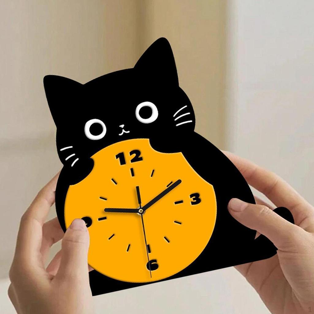 Katze Tischuhr Ornament Schlicht Modisch Mode Heimdeko Schreibtisch für Arbeitsplatten Nachttisch