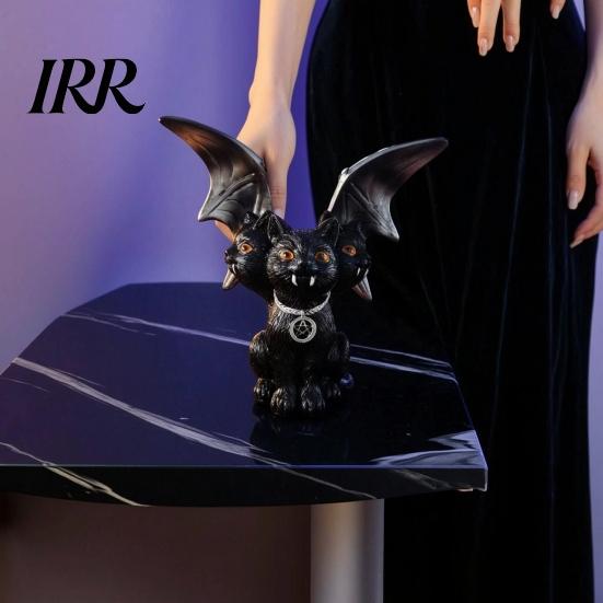 Waterproof Halloween Decor Witch Resin Lantern, Gothic Ghoul Terrifying LED Night Light, Ghost Decoration Hell Reaper Spooky Tabletop