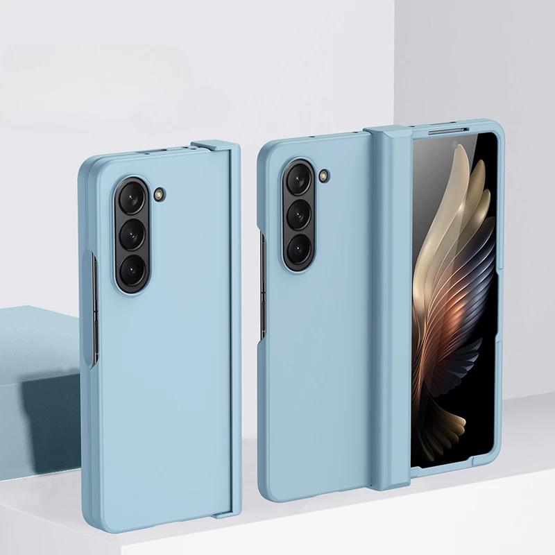 Hard Shell Hinge Protection Phone Case for Samsung Galaxy Z Fold 6 5 4 3 Fold6 Fold5 Fold4 Fold3 5G Full Package Protective Cove