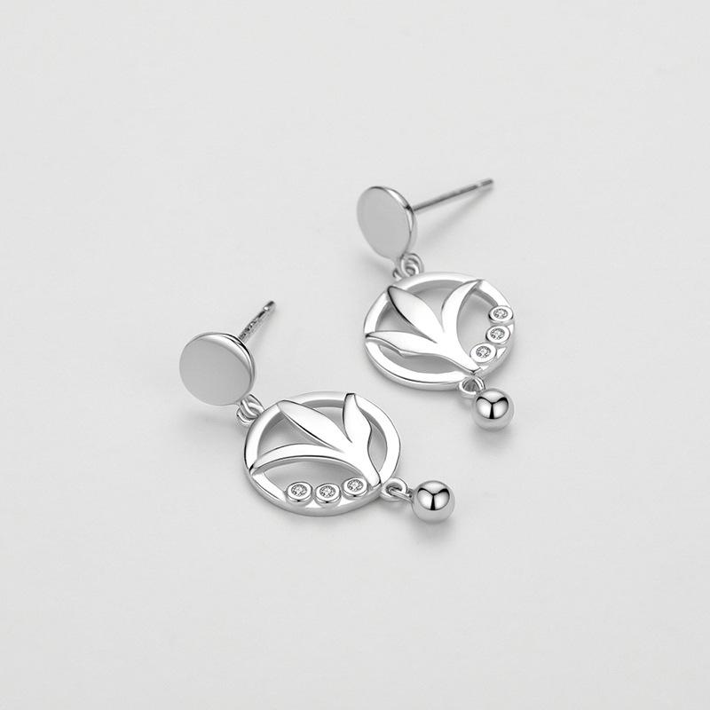 Tancise 925 Sterling Silver Zirkónové náušnice napichovacie náušnice pre ženy ako darčeky na svadobnú hostinu