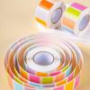 Colored Label Sticker Roll Packaged Art Paper Label Tag for Inventory Classroom Office Marking Useful DIY Sticker Stationery ZYF