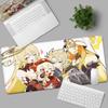 New Kawaii Mouse Pad Gamer PC Computer Cute Genshin Impact Klee Alice Desk Mat Keyboard Anime Gaming Accessories Mousepad Carpet