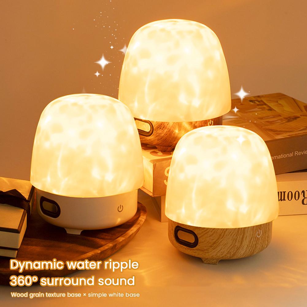 Multicolor Dynamic Water Ripple Lamp with 16 Color Effects Ambient Night Light for Bedroom Living Office Restaurant Bedroom Bar