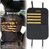 Seat Back Protector with Storage Organizer Universal Fit Waterproof Stain-Resist