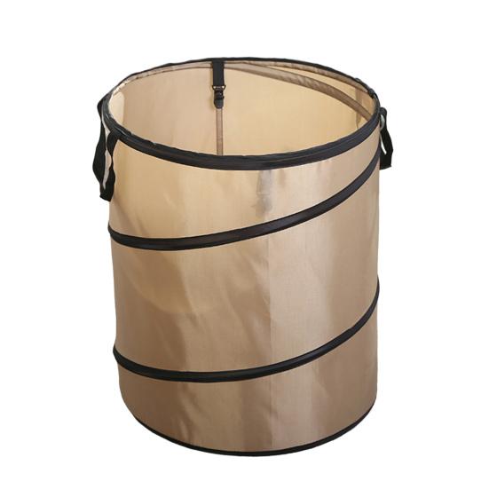 Waste Bucket Large Capacity Easy To Carry Stackable Foldable Plastic Leaf Bag with Handle for Lawn