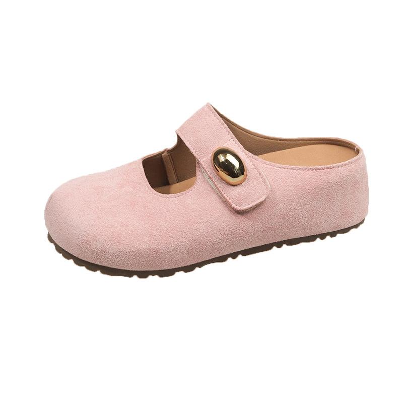 

Xiaoxiangfeng retro Mary Jane temperament single shoes women s spring new soft bottom soft surface round head with skirt light mouth slippers 40